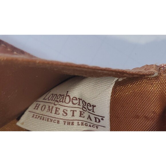 Longaberger Multi-Colored Striped Fabric Checkbook Cover Wallet Homestead - Picture 5 of 5